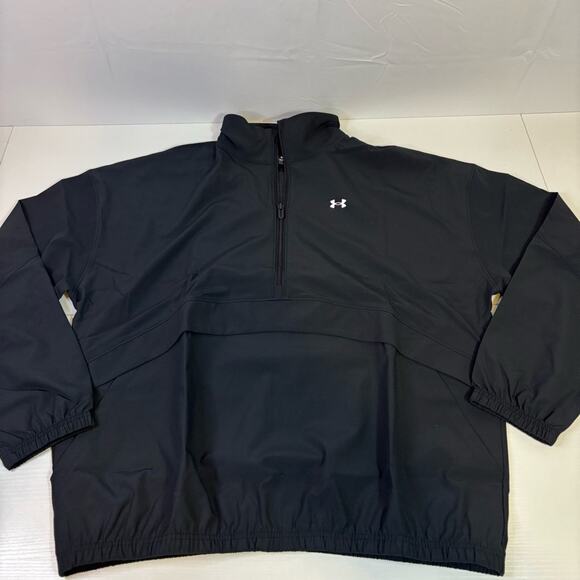 NWT Under Armour Black Pullover Windbreaker Size Small or Medium H0142 I0171 - Picture 3 of 8